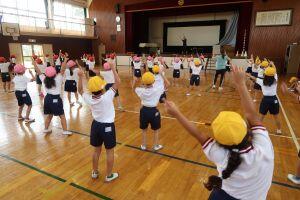 運動会練習1,2年